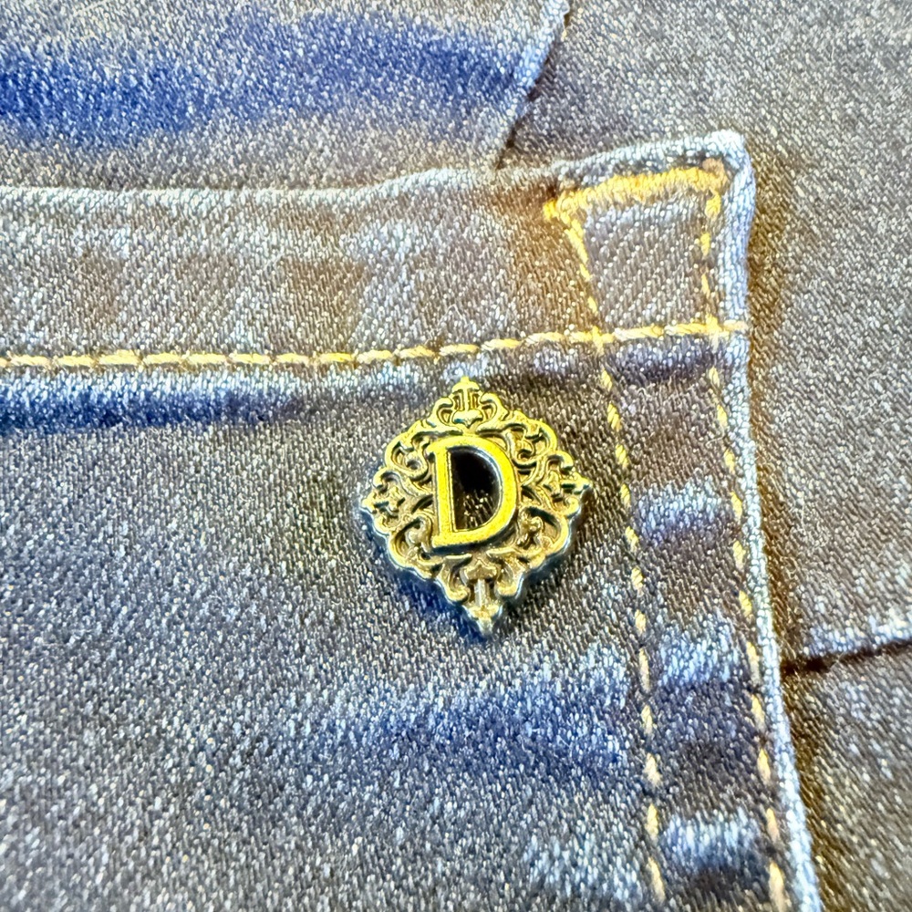 Democracy Classic Blue Women's Blue Jeans 12p Petite “Ab”Solution - Picture 2 of 16